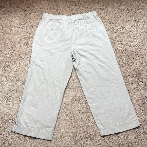 Ellen Tracy Linen Blend Woman’s Pull On Drawstring Pants in Natural - Picture 8 of 8